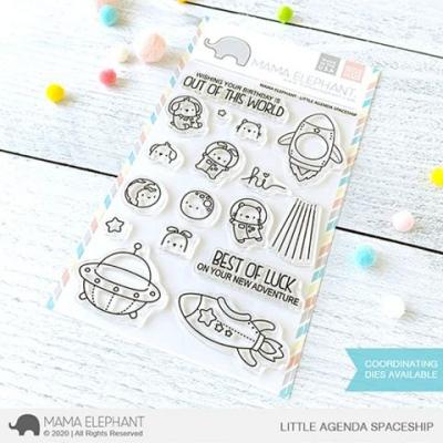 Mama Elephant Clear Stamps - Little Agenda Spaceship